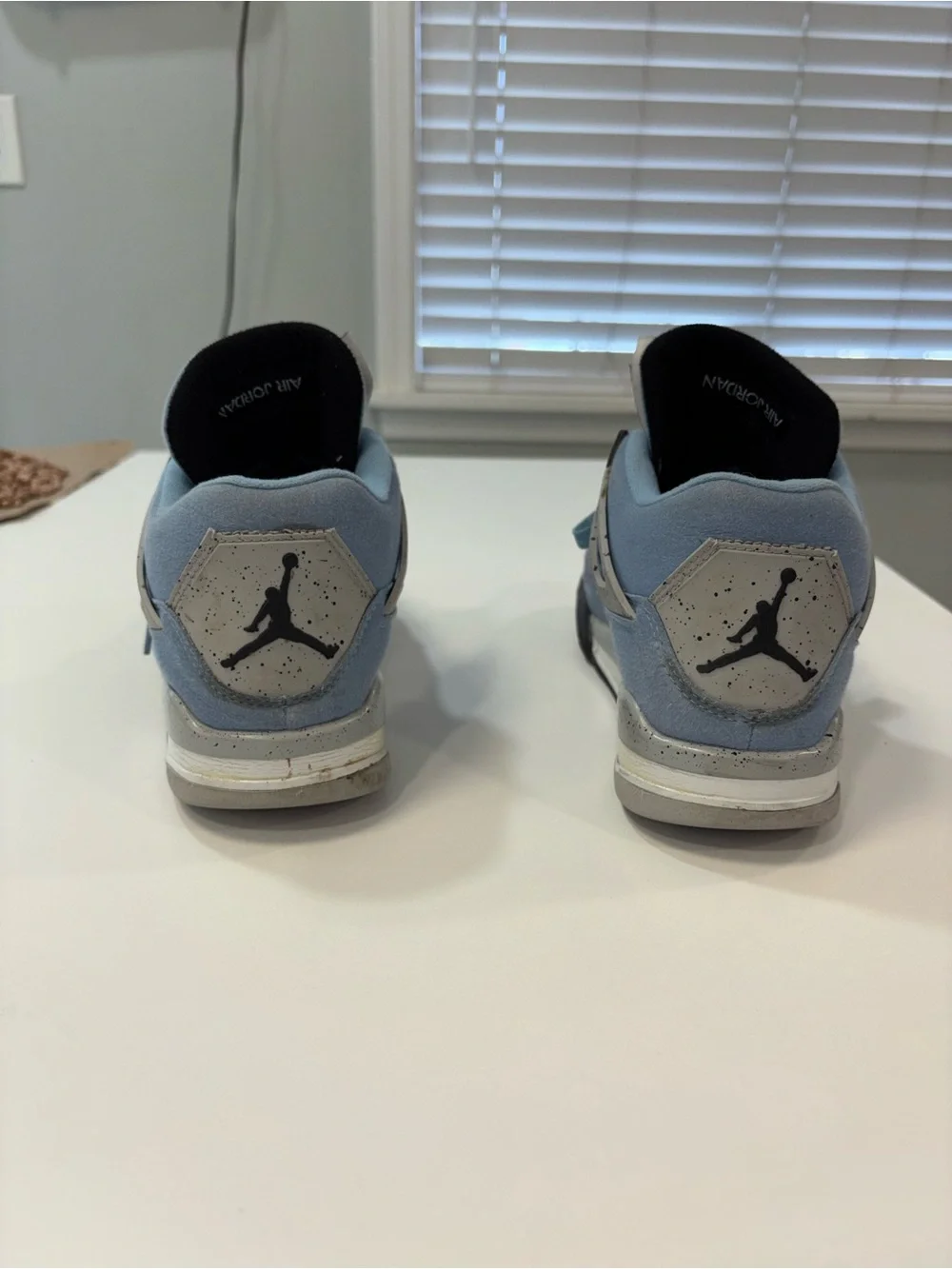 Jordan Men's Light Blue Suede Athletic Sneakers
